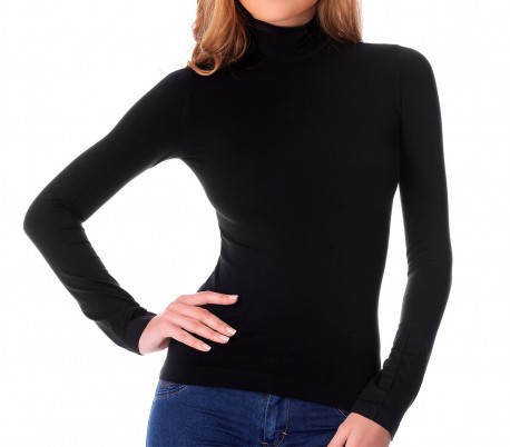 VKA21 Pack 3 jerséis térmicos de cuello alto con interior de felpa