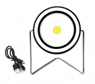 RY-T912 Foco LED redondo recargable en energia solar 10 W USB 