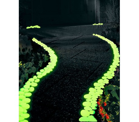 Pack de 300 piedras decorativas luminosas que brillan en la oscuridad 