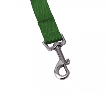 054253 Correa corta para perros ART 5425 nylon 120 cm verde militar mosquetón