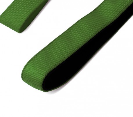 054253 Correa corta para perros ART 5425 nylon 120 cm verde militar mosquetón
