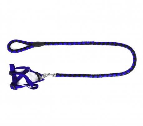 Correa corta en dos tonos  120 cm ART 5824 perros pequeños-medianos