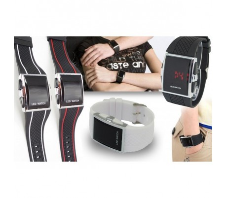 Reloj digital LED mod. TEKNO unisex impermeable...