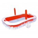 54125 Piscina inflable con red para voleibol niños Bestway 253x168x97 cm