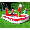 54125 Piscina inflable con red para voleibol niños Bestway 253x168x97 cm