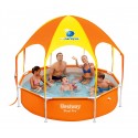 54125 Piscina inflable con red para voleibol niños Bestway 253x168x97 cm