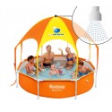 54125 Piscina inflable con red para voleibol niños Bestway 253x168x97 cm
