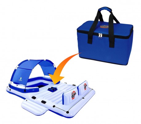 56432 Piscina inflable Play Splash-In-Shade Bestway con toldo y ducha 244x51 cm