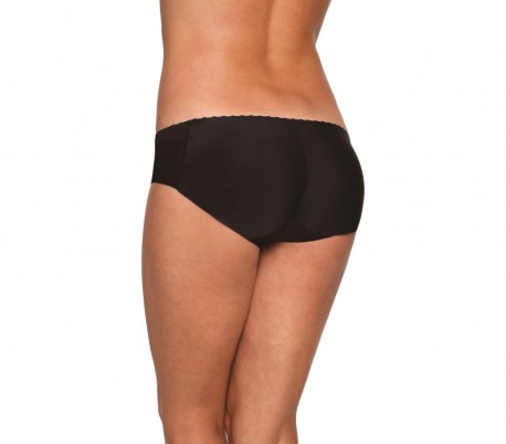 22025 Culotte de microfibra con relleno efecto push-up sin costuras