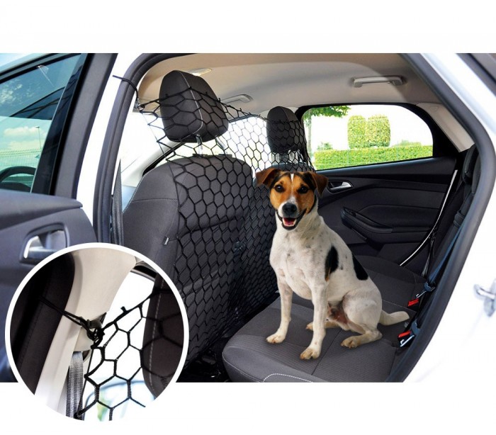 990013 Divisor malla de red elástica para perros y gatos para coche