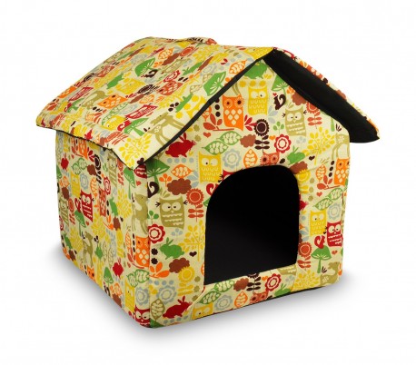 901064 Cama para perros pequeños suave en forma de caseta 