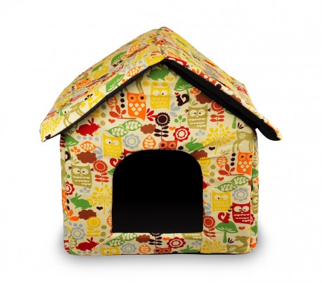 901064 Cama para perros pequeños suave en forma de caseta 