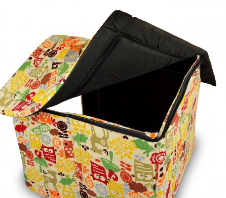 901064 Cama para perros pequeños suave en forma de caseta 