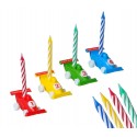 565110 Set porta velas en forma coche de jueguete 4 piezas incluye velas