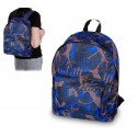 736224 Mochila de hombro mod. CARSWO azul y gris de camuflaje tela impermeable