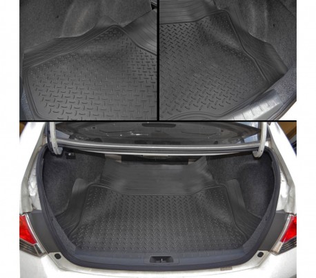 36481 Alfombras de goma universal para el maletero del coche de 140 x 108 cm