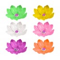 747011 Pack 6 linternas de la flor de loto flotantes 30 x 30 cm colores surtidos 747011 Pack 6 linternas de la flor de loto flotantes 30 x 30 cm colores surtidos