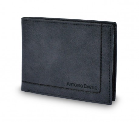 8806 PSB25 Cartera para hombre de piel ANTONIO BASILE con porta monedas