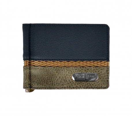 8858 PSB30 Cartera hombre de piel ANTONIO BASILE con clip para los billetes