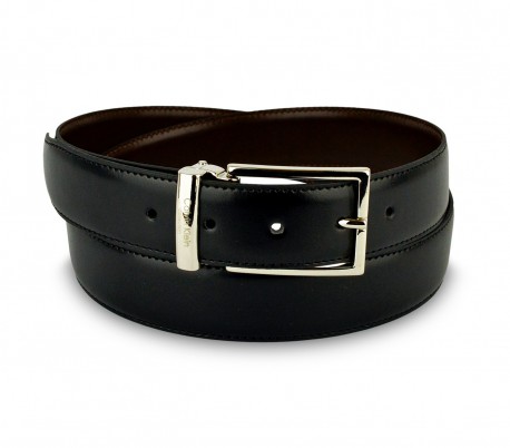 CK014 B48 Cinturón hombre CALVIN KLEIN  hebilla de acero pulído 110 / 125cm