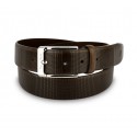 8005 Cinturón de cuero para hombre PIERRE CARDÍN hebilla de acero pulido