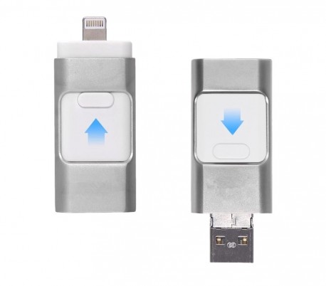 Pendrive usb 3 en 1 conector lightning micro usb 32 GB unidad de almacenamiento