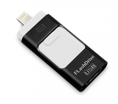 Pendrive usb 3 en 1 conector lightning micro usb 32 GB unidad de almacenamiento