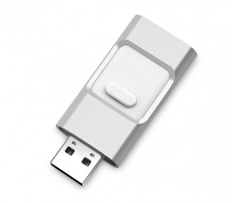 Pendrive usb 3 en 1 conector lightning micro usb 32 GB unidad de almacenamiento