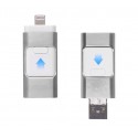 Pendrive usb 3 en 1 conector lightning micro usb 64 GB unidad de almacenamiento