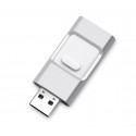 Pendrive usb 3 en 1 conector lightning micro usb 64 GB unidad de almacenamiento