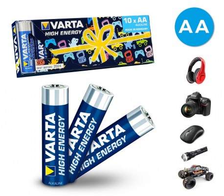 Paquete de 10 pilas AA Varta 774098 alkaline LR6 1. 5V