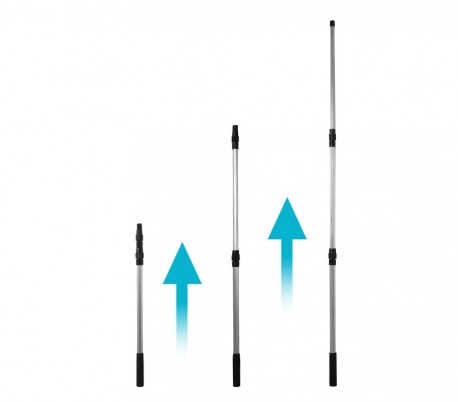 8094476 Red telescopica para pesca mango regulable de aluminio 235 cm