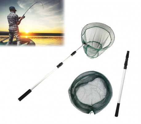 8094407 Red telescopica para pesca mango regulable de aluminio 140 cm