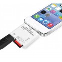 Lector 5 en 1 targeta de memoria y USB con conector LIGHTNING para smartphone
