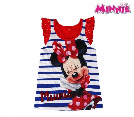 2200001940 Camiseta de algodón para niña motivo MINNIE tallas 2 a 6 años 