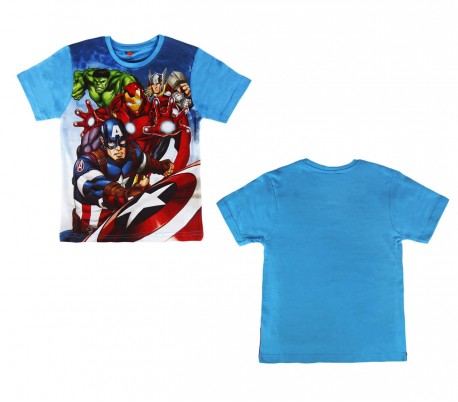 2200001960 Camiseta de algodón para niño motivo AVENGERS de 6 a 10 años
