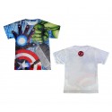2200001986 Camiseta de algodón casual para niño motivo AVENGERS de 6 a 12 años