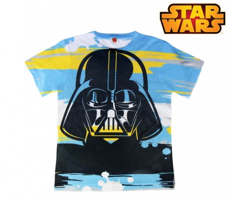 22-1958 Camiseta de algodón para niño Darth Fener STAR WARS de 8 a 14 años