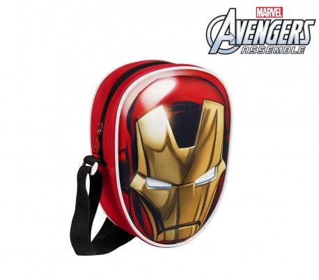 22-1665 Mochila 3D motivo IRON MAN correa ajustable 12,2x18,5x5,5cm