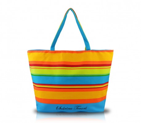 T. 376799 Bolso de playa FULL COLOR mod. SABRINA varios colores con cremallera