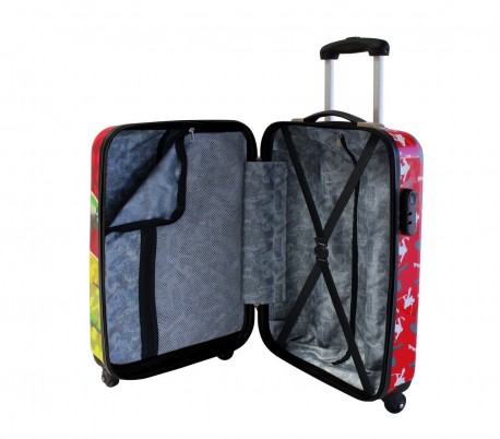 2291751 Trolley rigida equipaje de mano con ABS motivo TORTUGA NINJA 34x55x20 cm