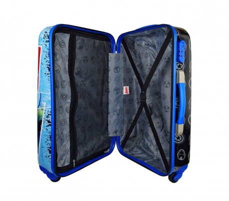 2431451 Trolley rigida con ABS equipaje de mano motivo THE AVENGERS 34x55x20cm