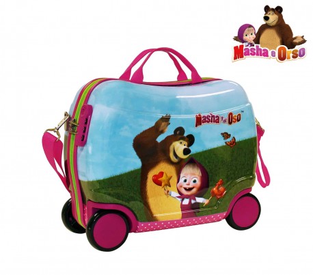 2651051 Trolley correpasillos equipaje de mano motivo Masha y el oso 50x39x20cm