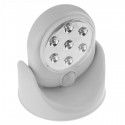 Lámpara led-faro led rotatorio 360º con sensor de movimiento y 7 luces led