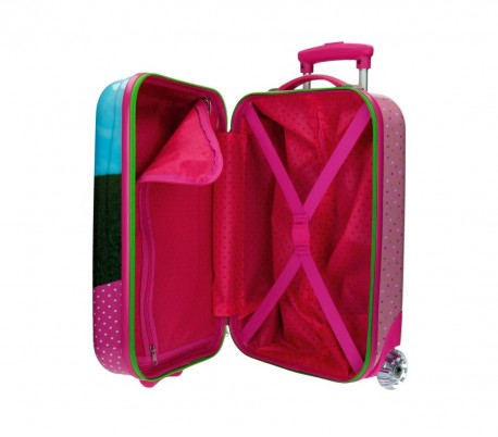 2650351 Trolley rigida con ABS equipaje de mano motivo Masha y Oso 31x55x20 cm