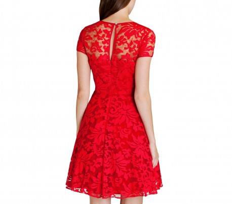 3902 Vestido de punto y acampanado para mujer de manga corta (  S a la XXXXL )