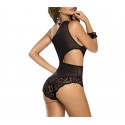 3909 Body transparente elástico con detalles de encaje talla única NEGRO 3909 Body transparente elástico con detalles de encaje talla única NEGRO
