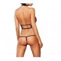 Body sexy de red FABULAS 037E con broche talla única color rojo o negro