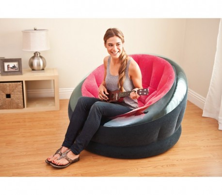 68582 Sillón de relax inflable Intex tela impermeable 112 x 109 x 69 cm