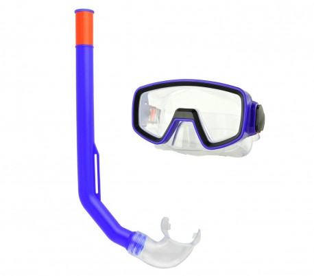 256459 Kit para niños máscara y tubo ajustable para playa Evertop varios colores